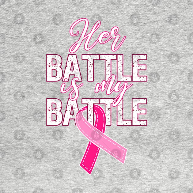 Breast Cancer Awareness Gift Support Her Fight My Fight Design by Linco